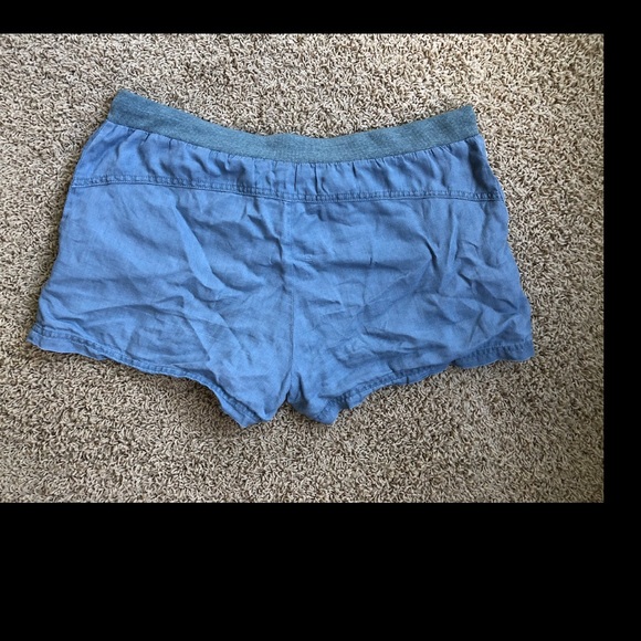 F21 chambray denim shorts Sz L - Picture 3 of 12